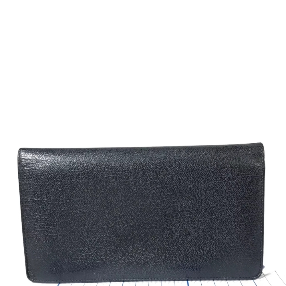CHANEL WALLET LONG WALLET LEATHER CC LOGO BLACK - Picture 11 of 12